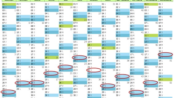 Agenda des réunions de concertation mensuelles de la Conférence de consensus 2022